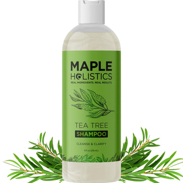 Maple Holistics champú clarificante árbol de té para cabello graso, limpieza profunda del cuero cabelludo