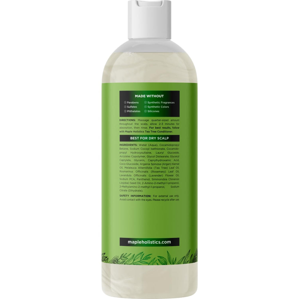 Maple Holistics champú vegano de árbol de té para cabello sano