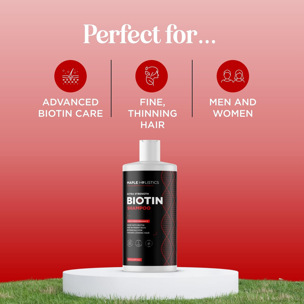 Maple Holistics Ultra Biotin Shampoo para uso diario