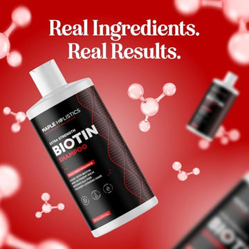 Maple Holistics Ultra Biotin Shampoo cuida el cuero cabelludo