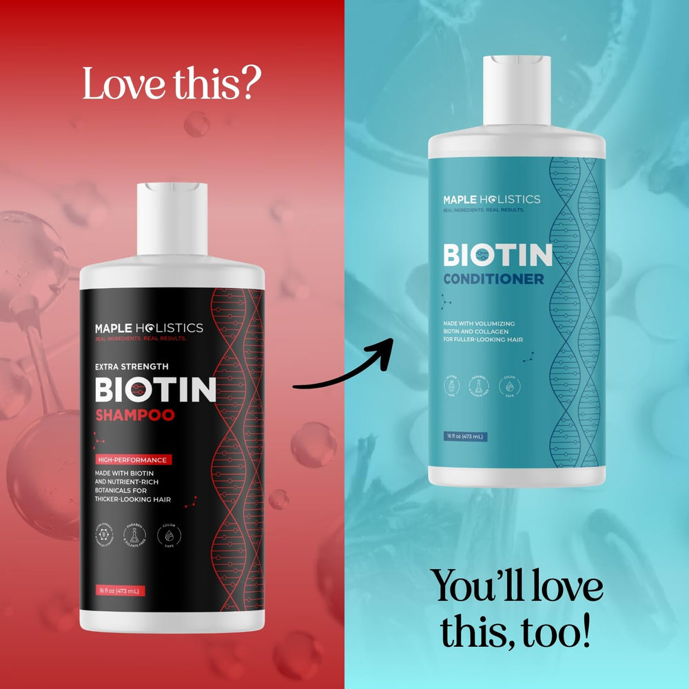 Maple Holistics Ultra Biotin Shampoo espuma suave