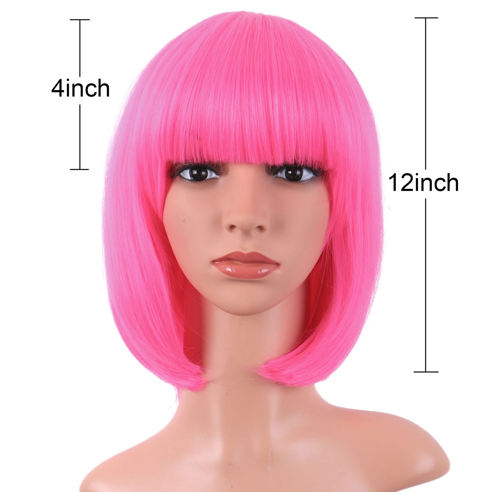 MapofBeauty peluca resistente al calor para peinar con herramientas moderadas.