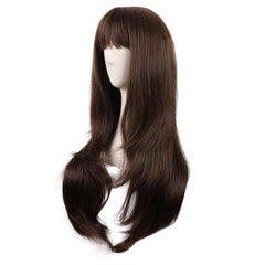 MapofBeauty peluca de fibra resistente al calor, peinado seguro con plancha.