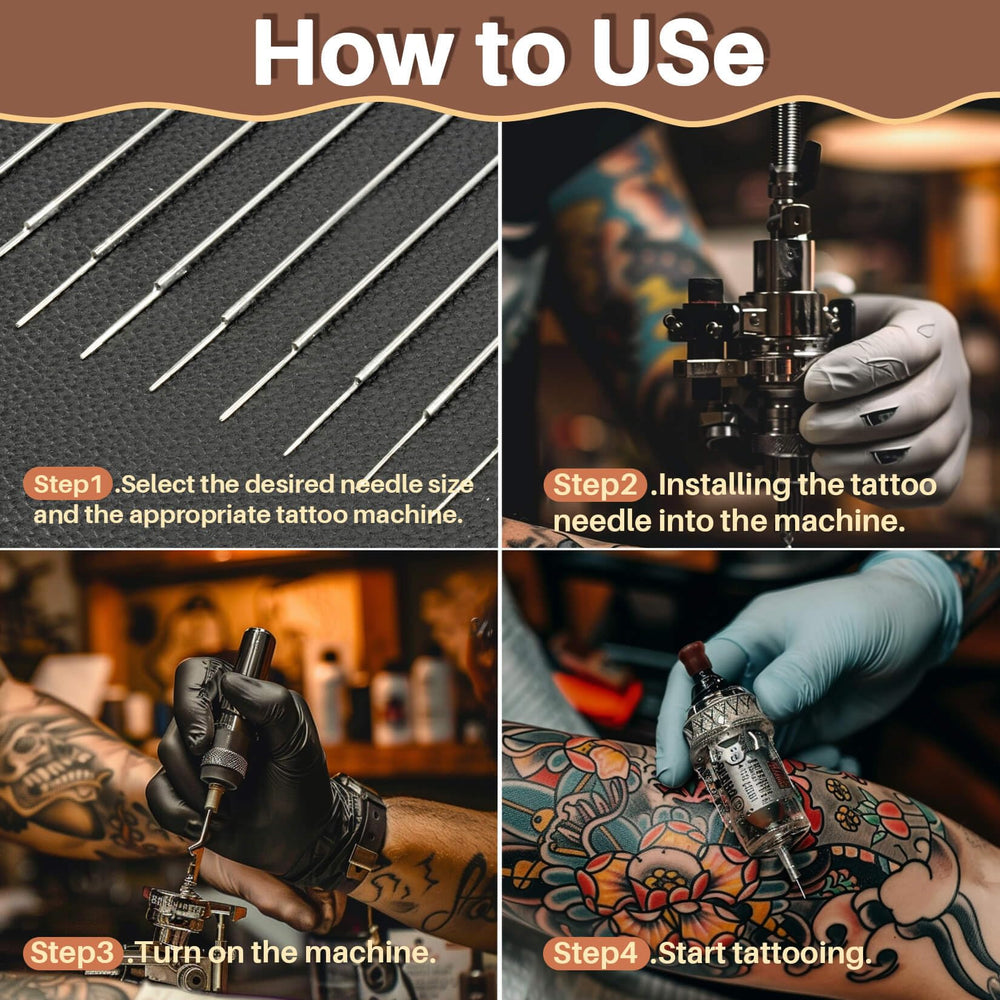MAQIHAN agujas de tatuaje, empaque individual para higiene segura.