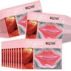 MAQIHAN mascarilla labial hidratante rosa para hidratación diaria.