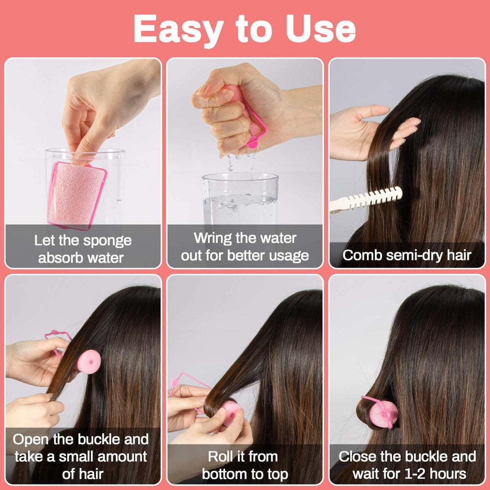 MAQIHAN rodillos de espuma pequeños, ideales para cabello corto y estilos rápidos