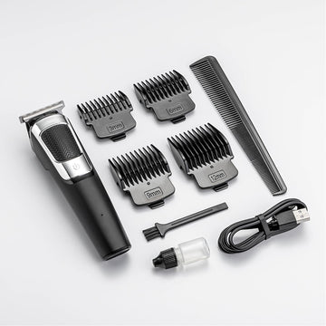 Maquinilla profesional de cabello para hombres con cinco cabezales para todo el cuerpo.