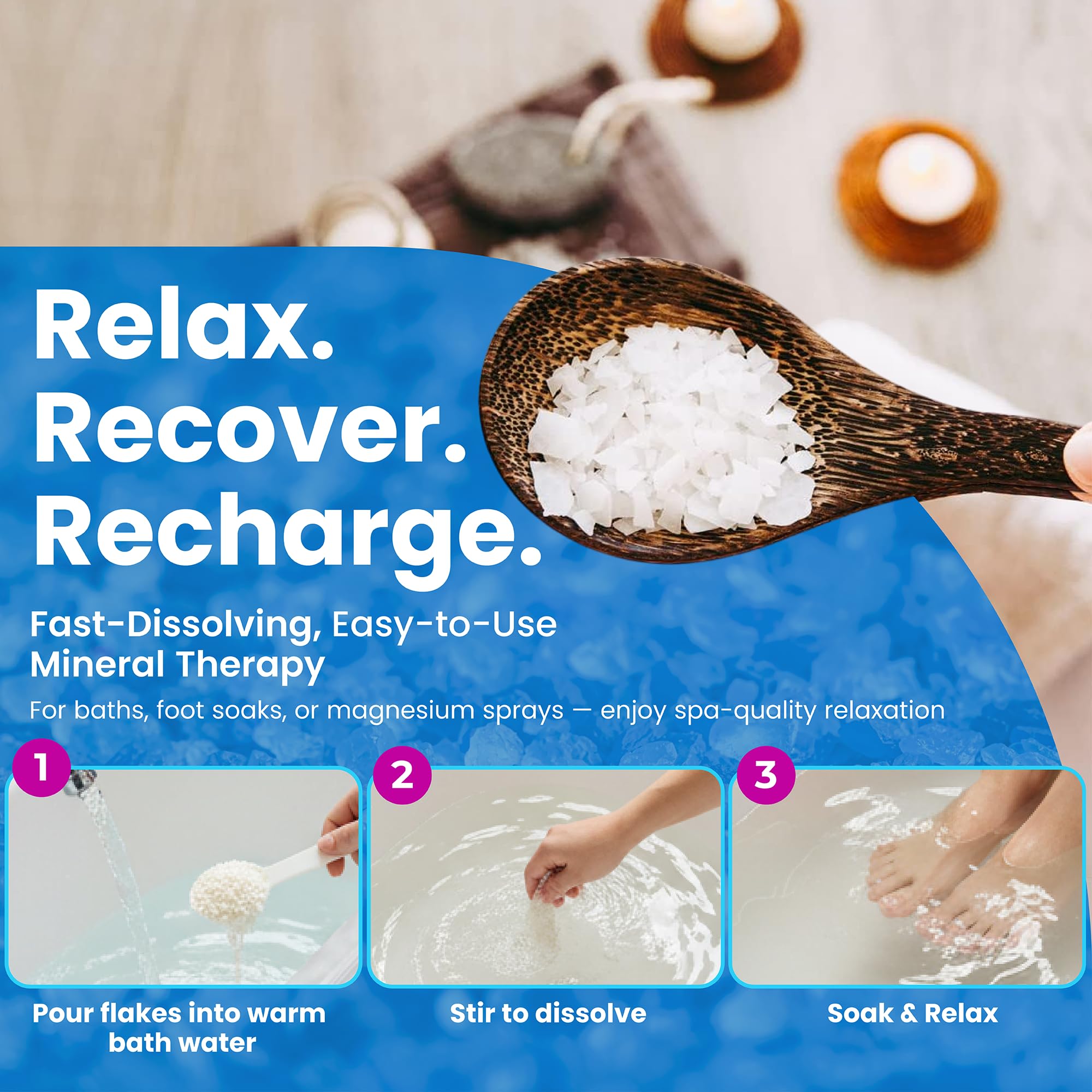 MARCO ESRA bath time relaxation with mineral-rich flakes
