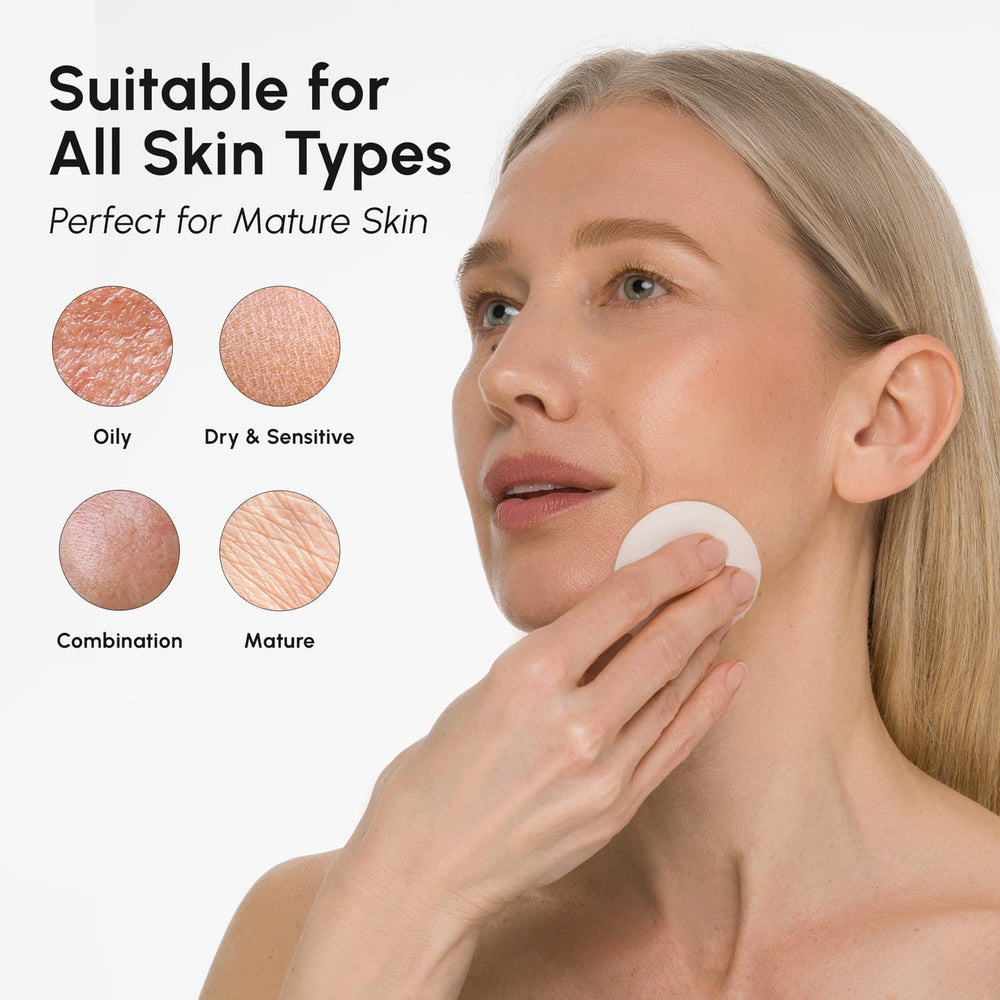 MAREE colágeno retinol tonico discos, brillo sutil y piel luminosa sin irritacion.