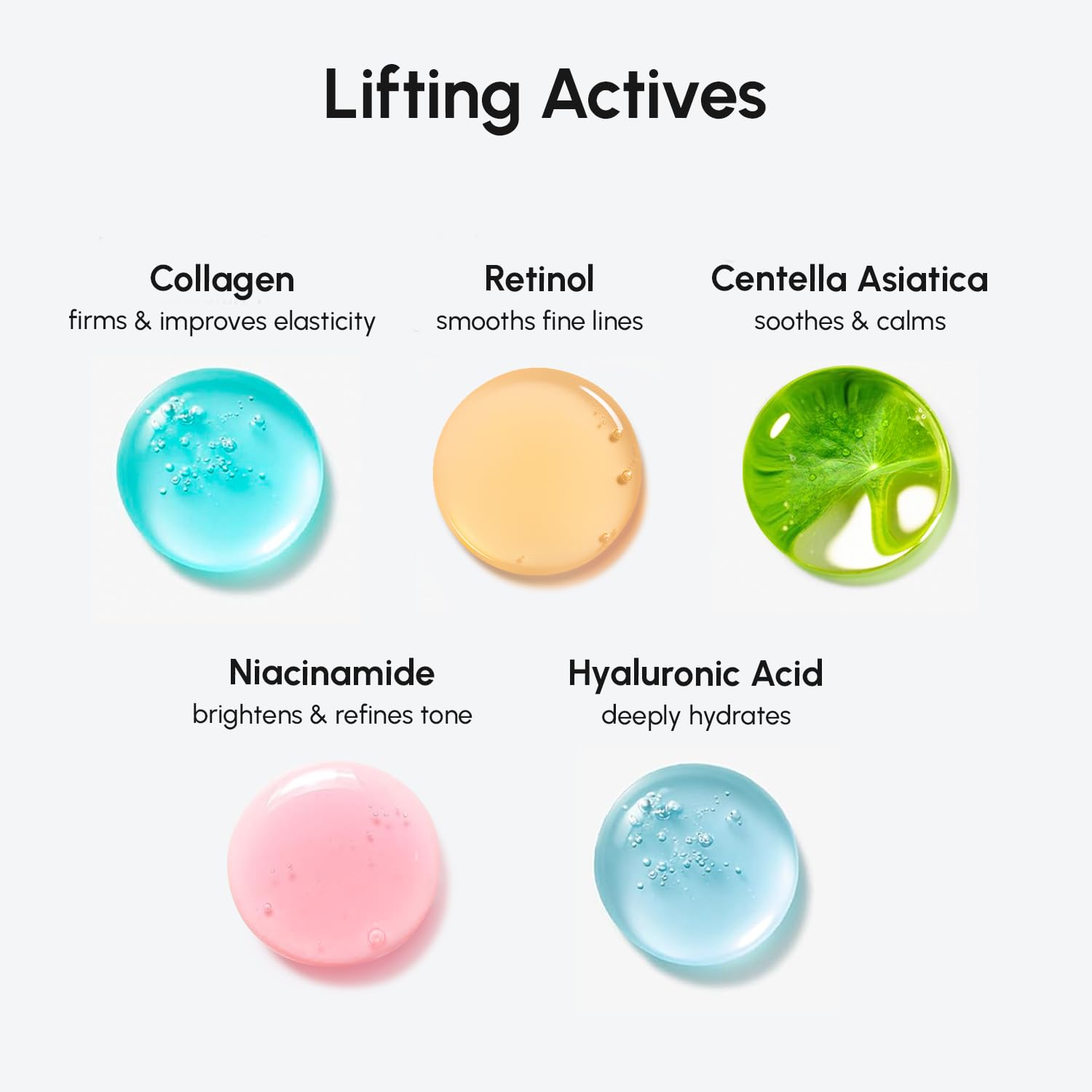 MAREE colágeno retinol tonico discs, hidratacion profunda para piel flexible.