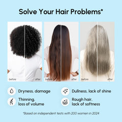 MAREE Conditionneur sur cheveux bouclés apporte douceur et définition après application.