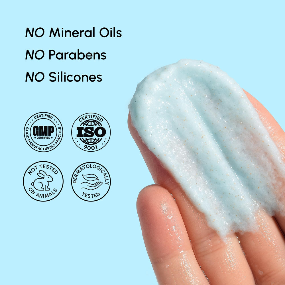 MAREE exfoliante facial, hidratación prolongada con hialurónico.