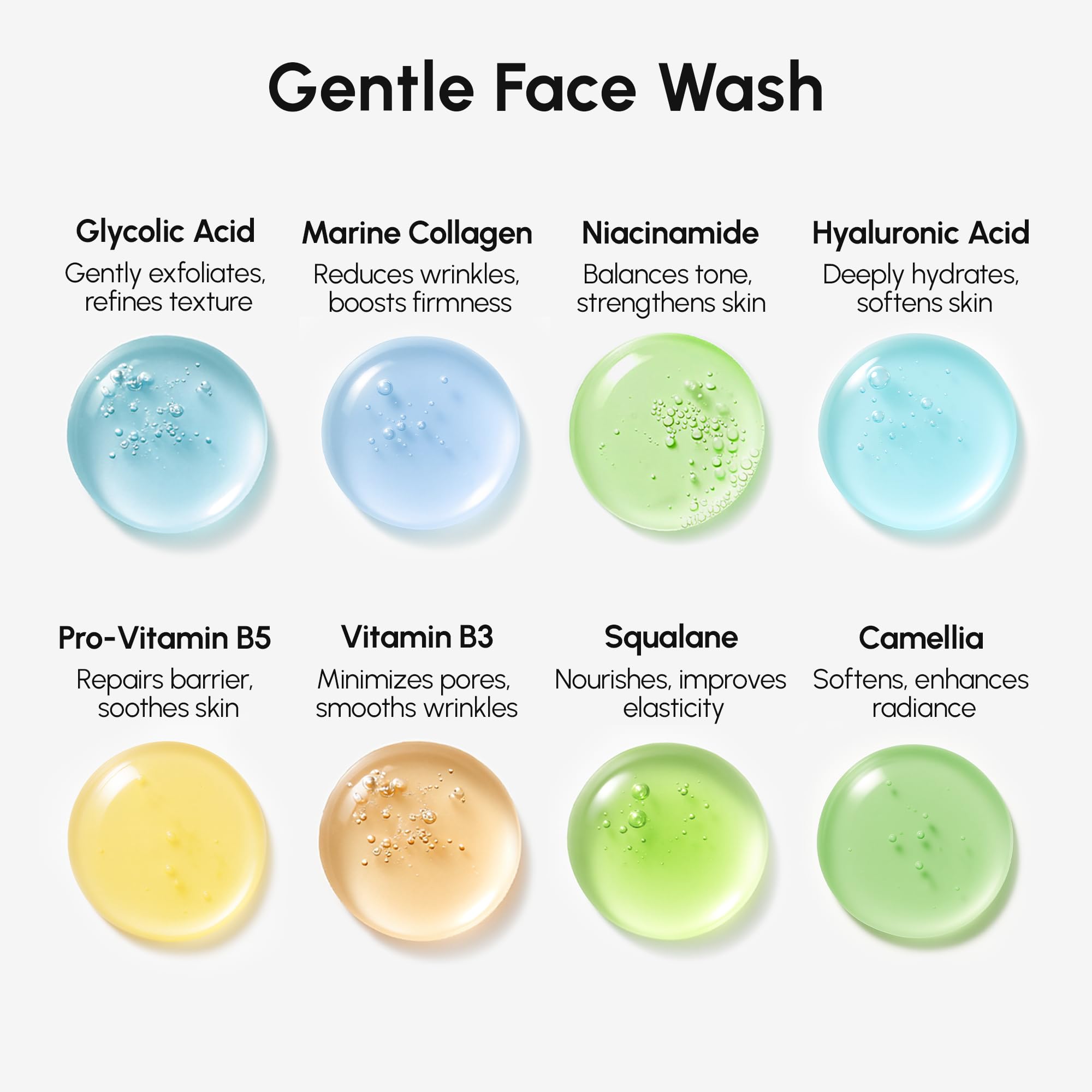 MAREE exfoliante facial, niacinamida para tono uniforme.