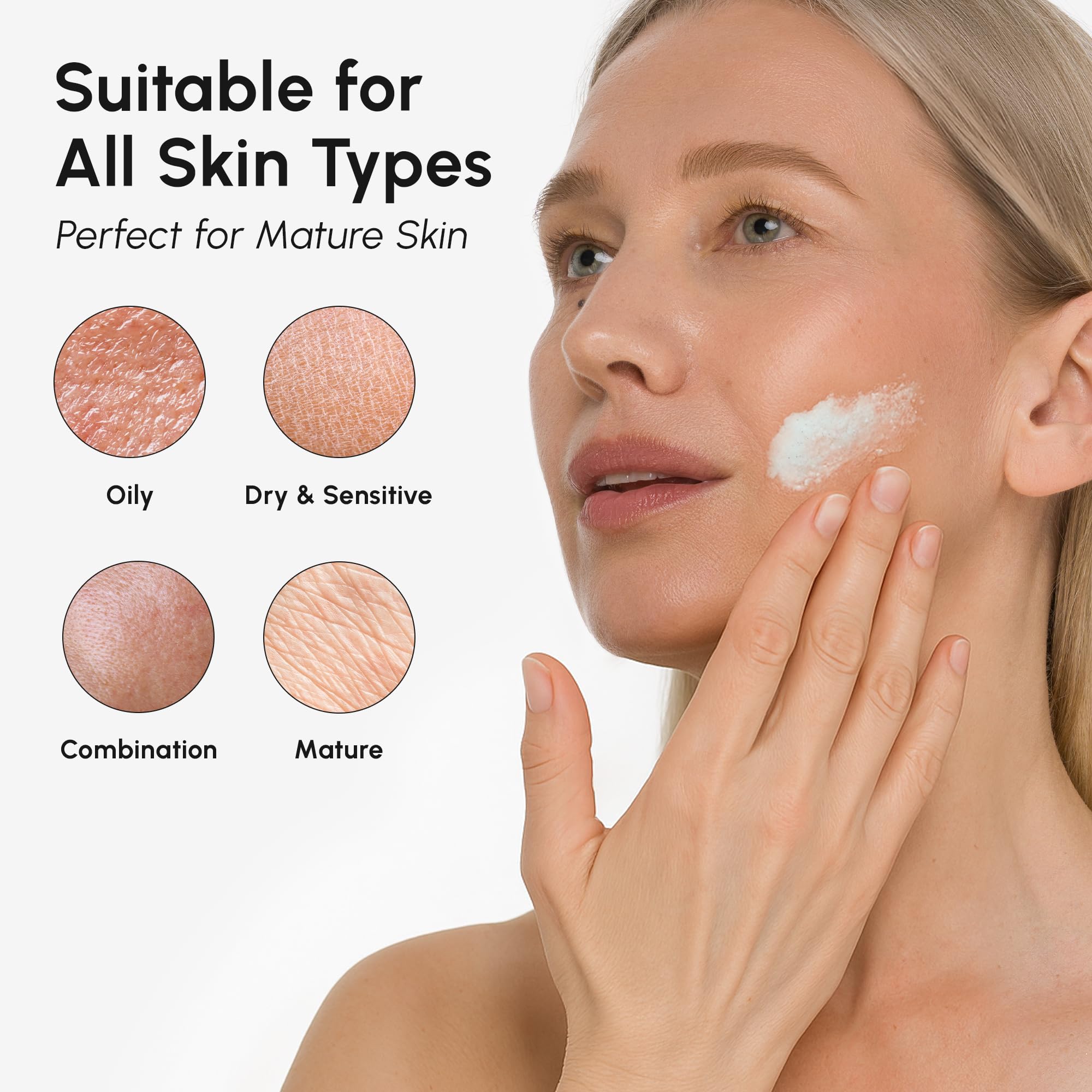 MAREE exfoliante facial, mejora la apariencia de poros y textura.