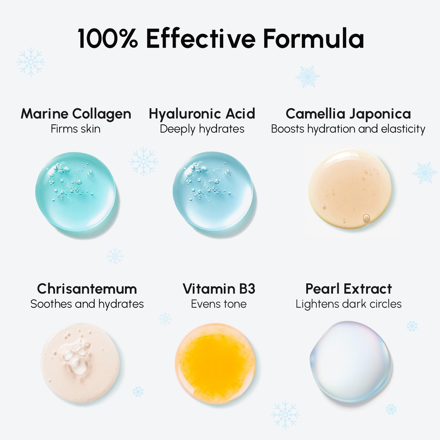 MAREE geles para ojos con ácido hialurónico, suavizan líneas finas.