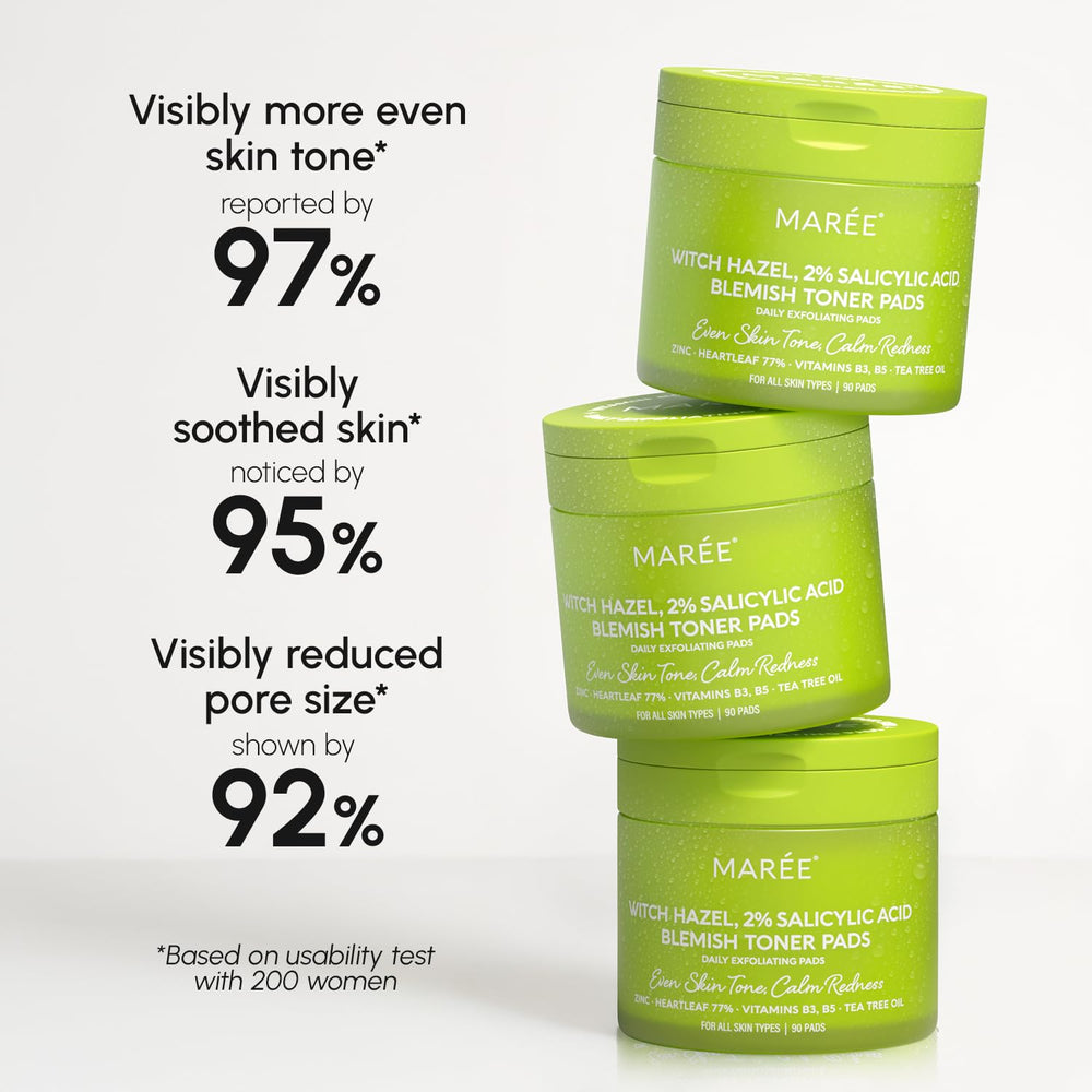 MAREE hamamelis-toner-pad: balance peau et hydratation légère