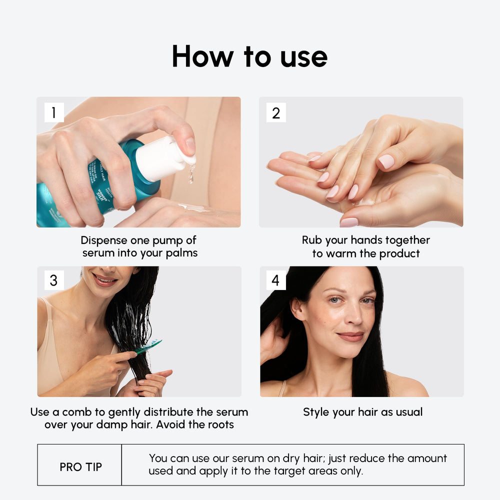 MAREE Protección contra calor durante el peinado con herramientas.