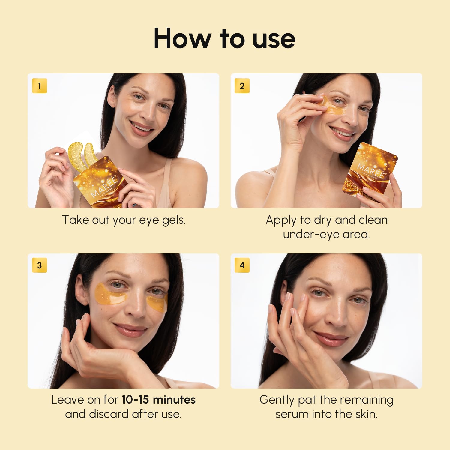 MAREE travel-friendly eye gels compact for on-the-go skincare.