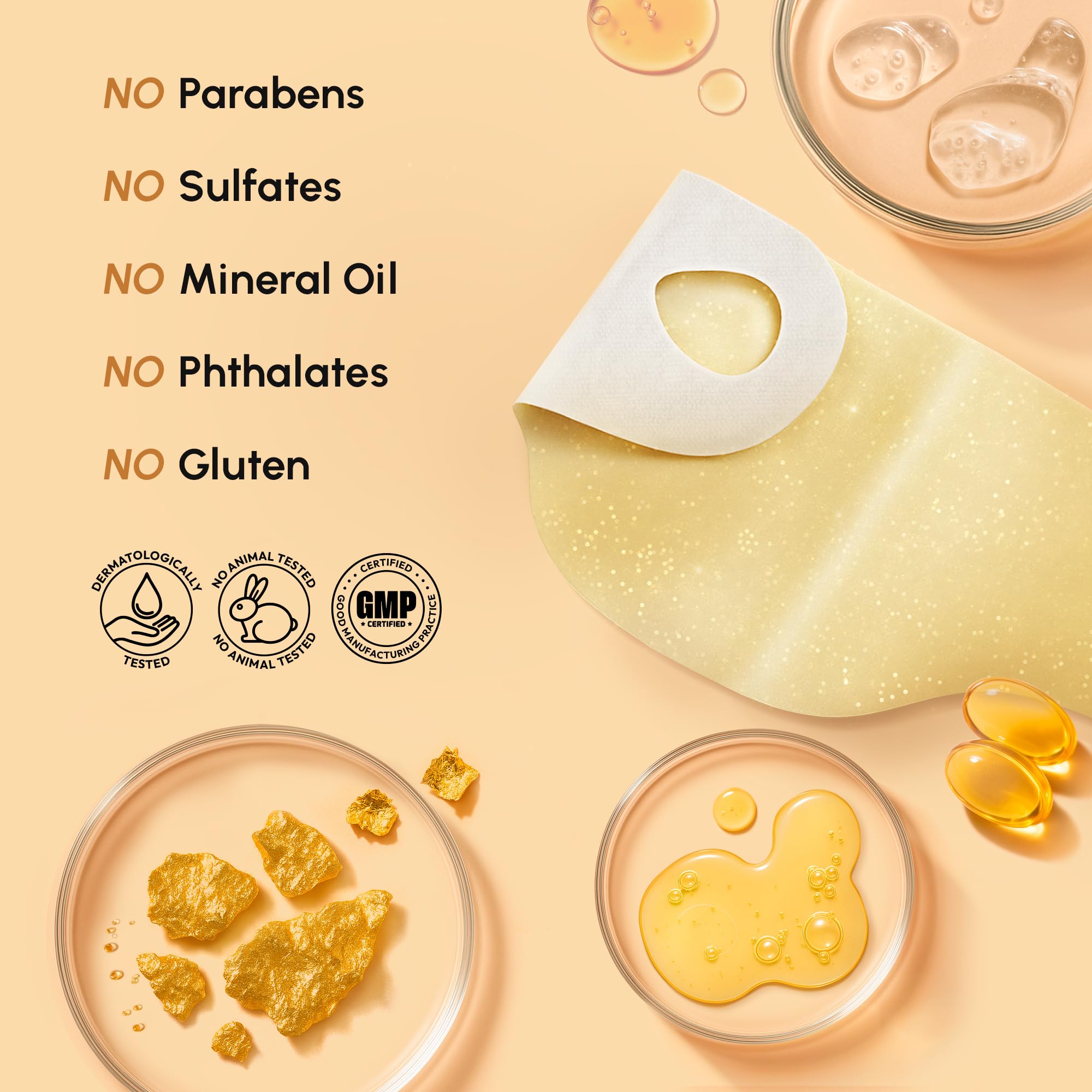 MAREE V Line 24K Oro: textura de hidrogel