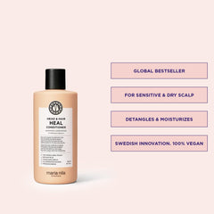 Aplicación en la ducha mostrando la crema Head & Hair Heal.