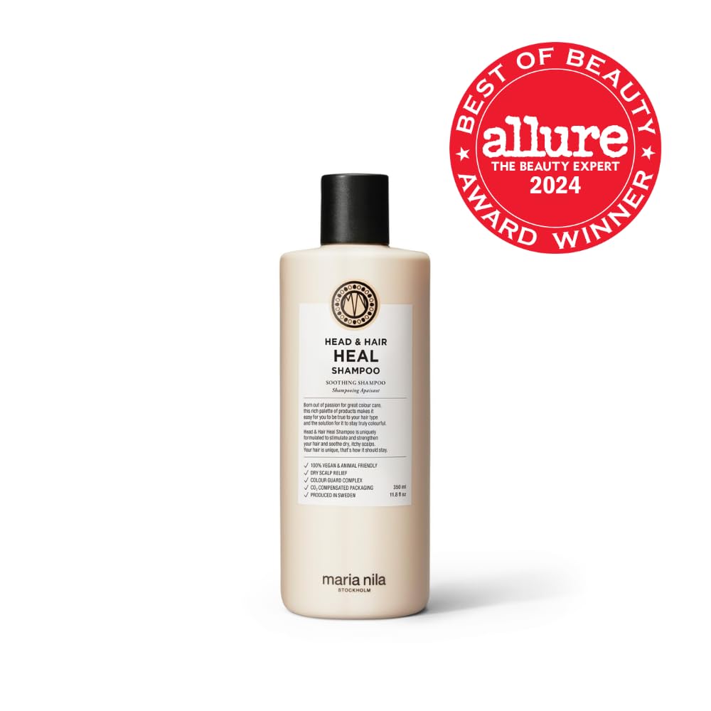 Maria Nila Head & Hair Heal, aplicación en cabello con espuma suave para limpieza delicada.