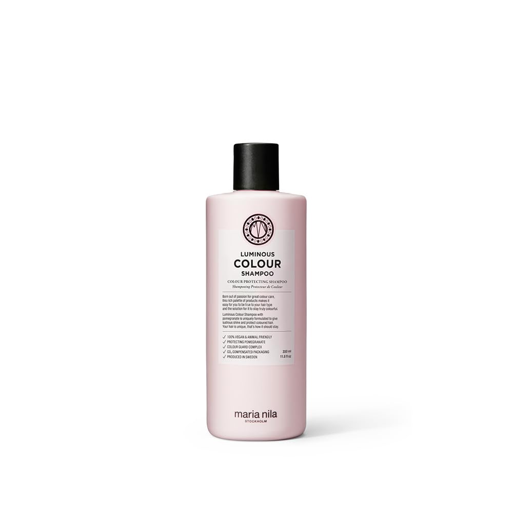 Maria Nila Luminous Colour Shampoo, bouteille — application facile et hydratante