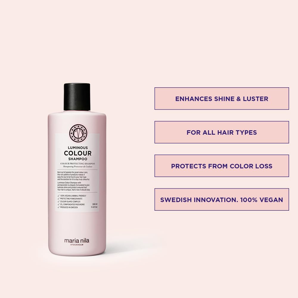 Maria Nila Luminous Colour Shampoo, texture-cheveux — cheveux plus souples après utilisation