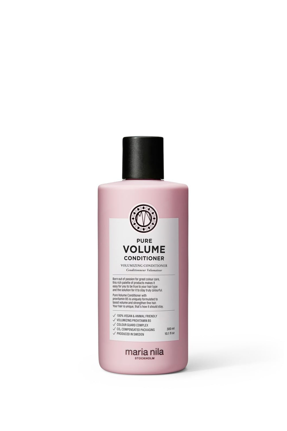 Acondicionador Maria Nila Pure Volume en botella para volumen duradero