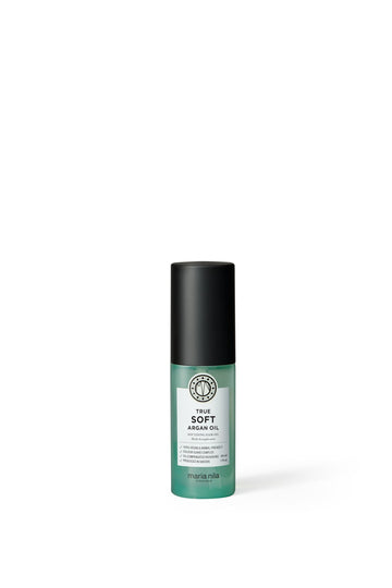 Maria Nila True Soft Aceite de Argán: vertido para hidratación ligera.