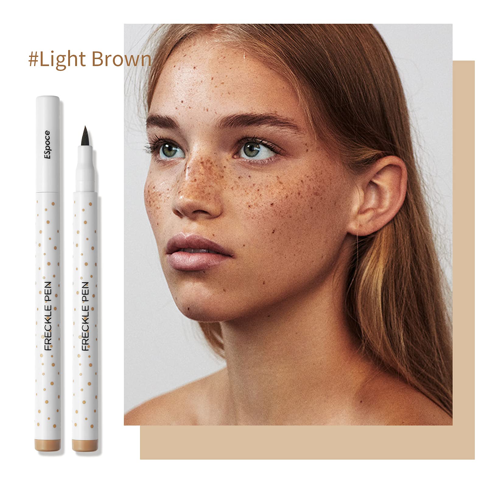Marine Forest Freckle Pen entrega pigmento fino y uniforme para pecas naturales duraderas.