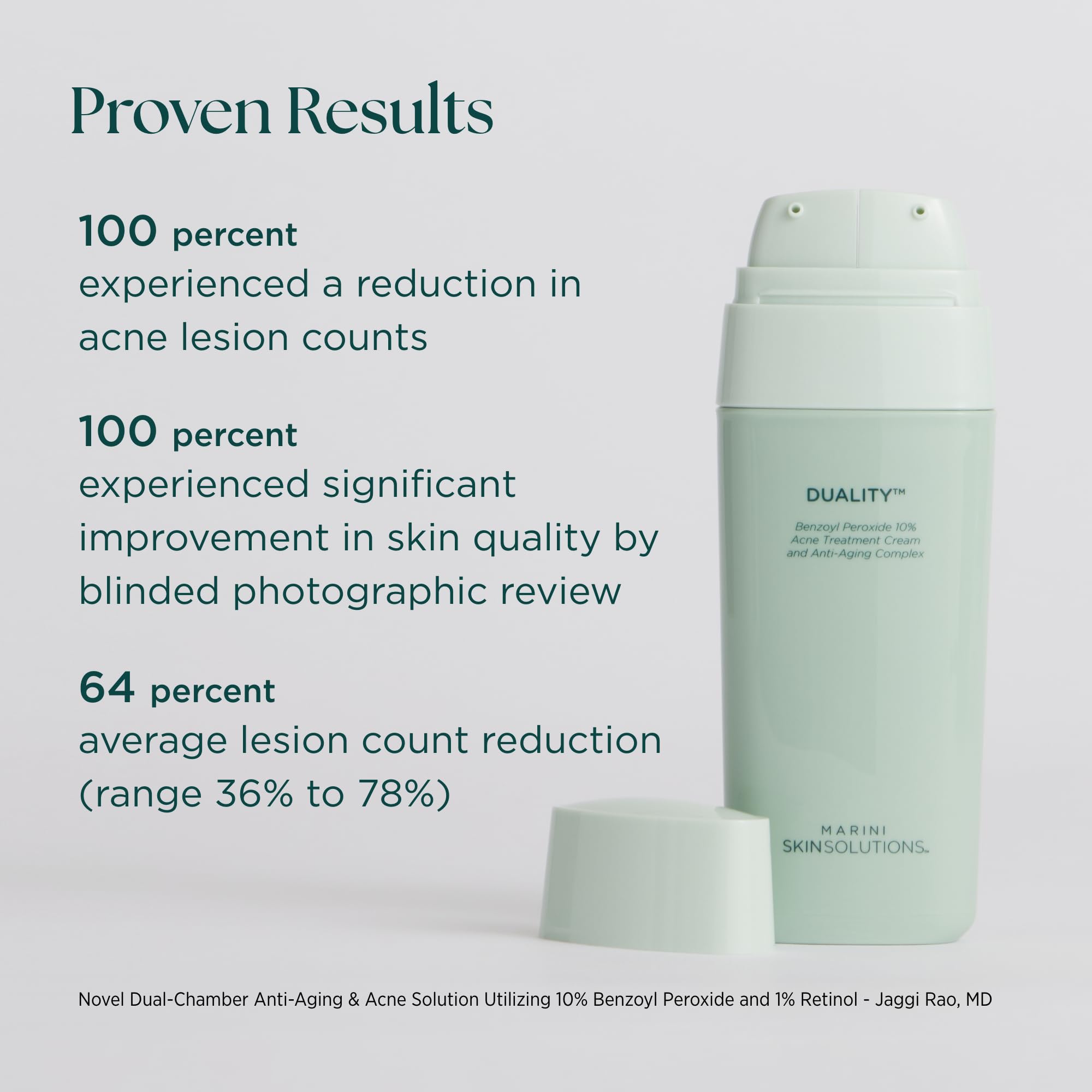 Marini SkinSolutions Duality, ingredientes clave como té verde y antioxidantes.