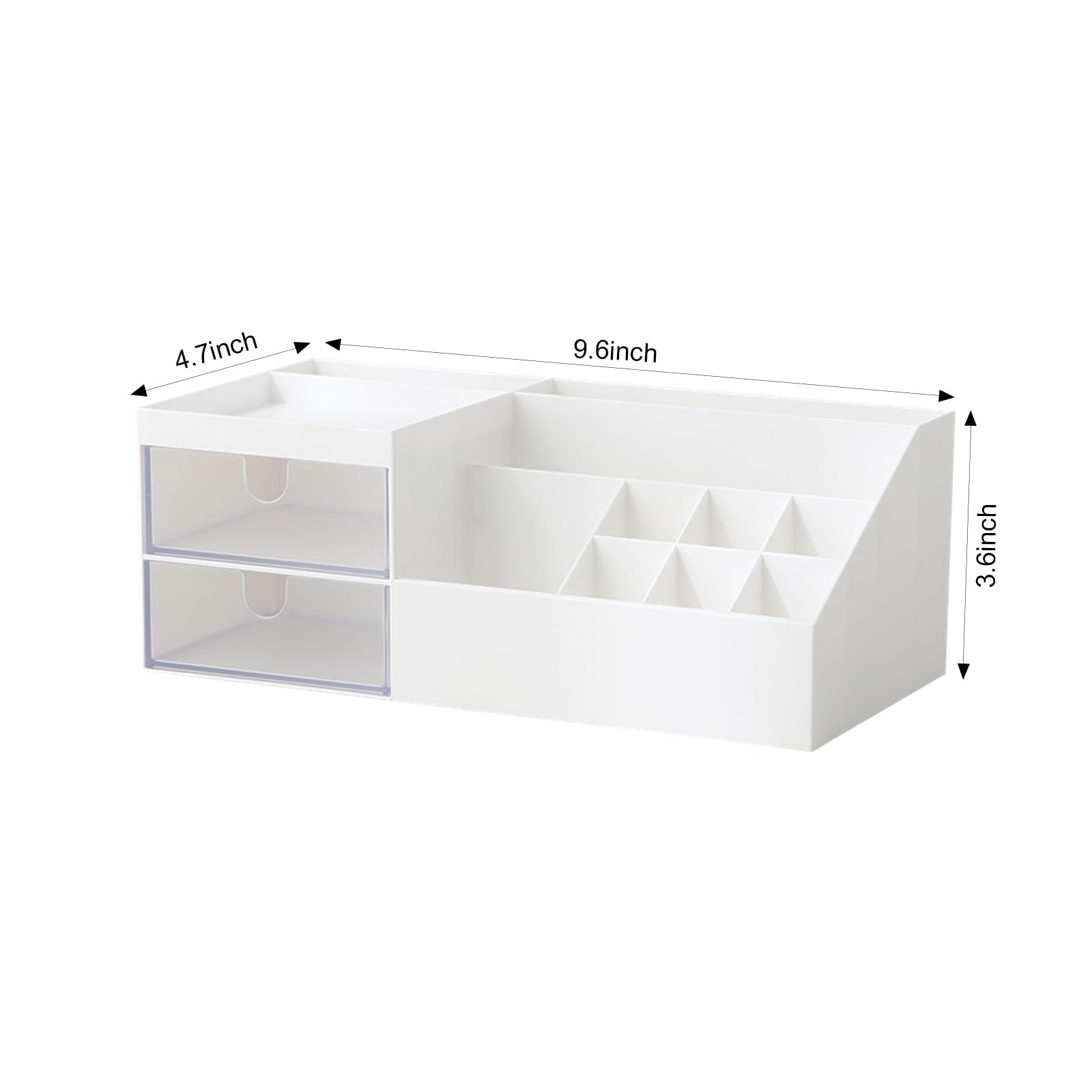 Acabado blanco minimalista de Marknor aporta estilo a cualquier escritorio.
