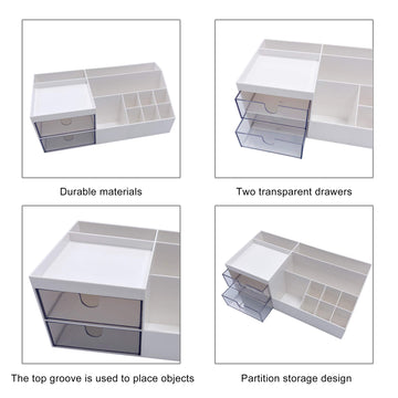 Ideal para dormitorio, banio o escritorio con acabado blanco limpio.