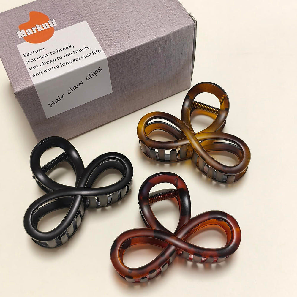 Clip de pelo Markuii diseño minimalista en caja regalo elegante.