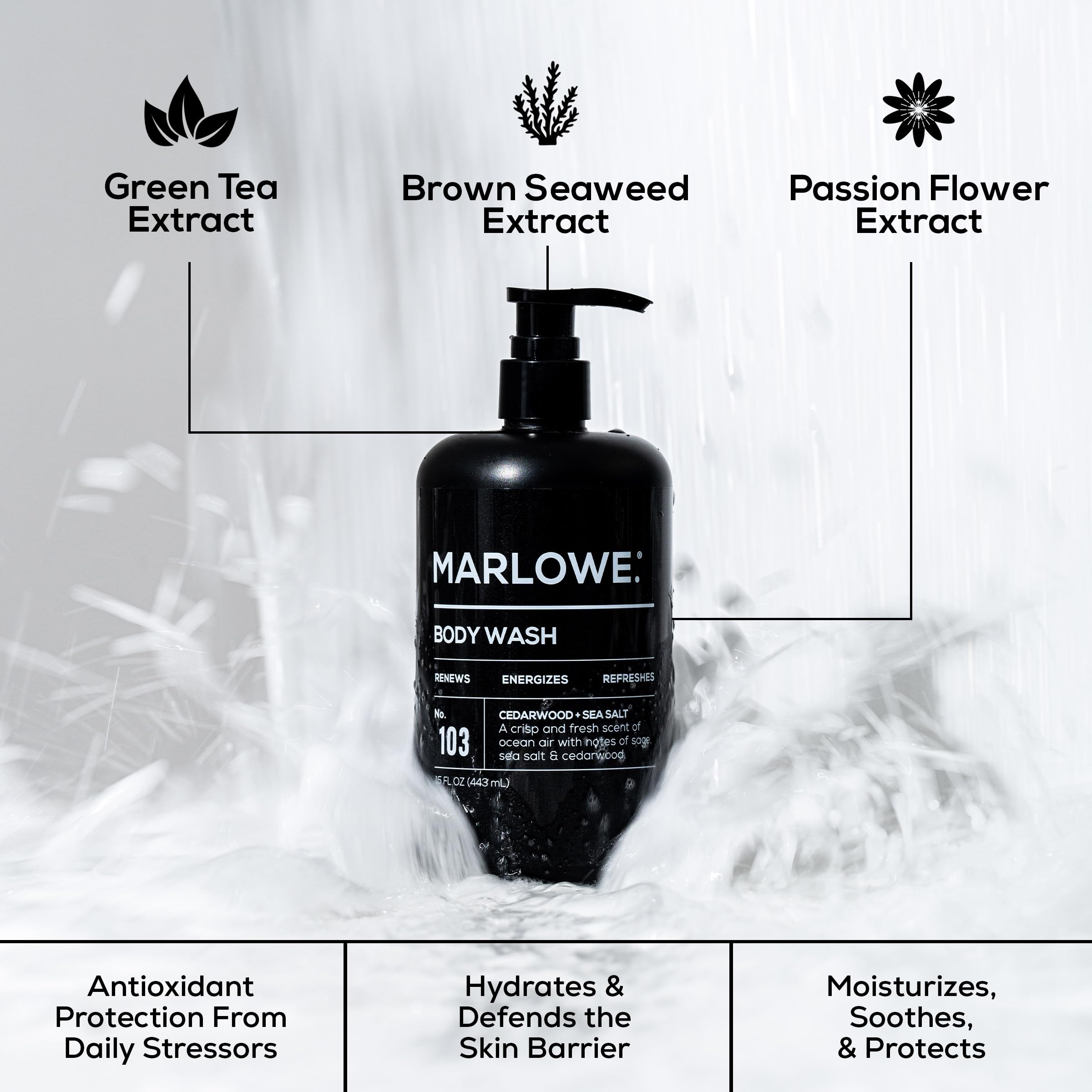 MARLOWE No.103: aroma cítrico de limón y cedro para despertar los sentidos.
