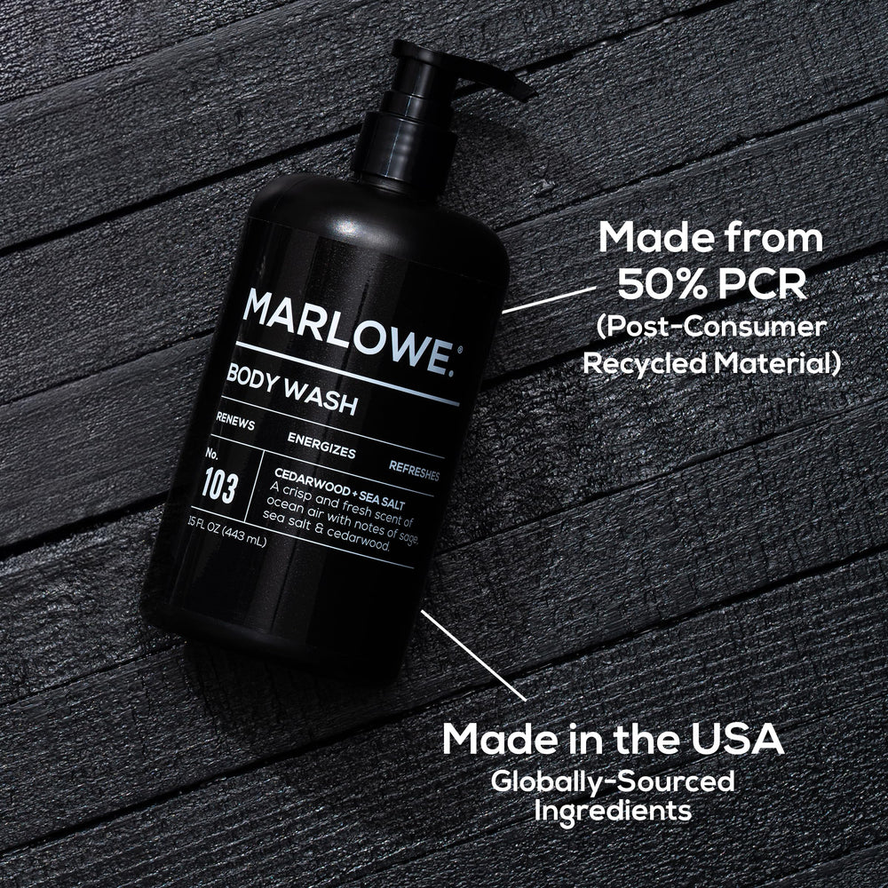 MARLOWE No.103: extractos de té verde y sauce para una experiencia suave.