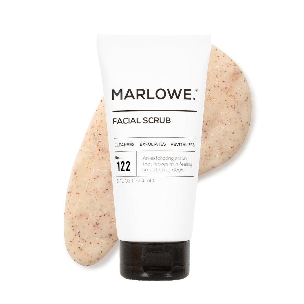 MARLOWE No. 122 exfoliante facial en bote de 6 onzas para uso diario.