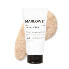 MARLOWE No. 122 exfoliante facial en bote de 6 onzas para uso diario.