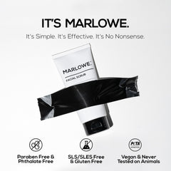 MARLOWE No. 122 limpieza de poros suave sin irritación.