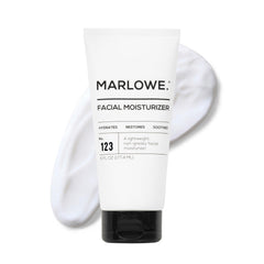 MARLOWE No.123: bouteille visage 170 ml pour hydratation légère.