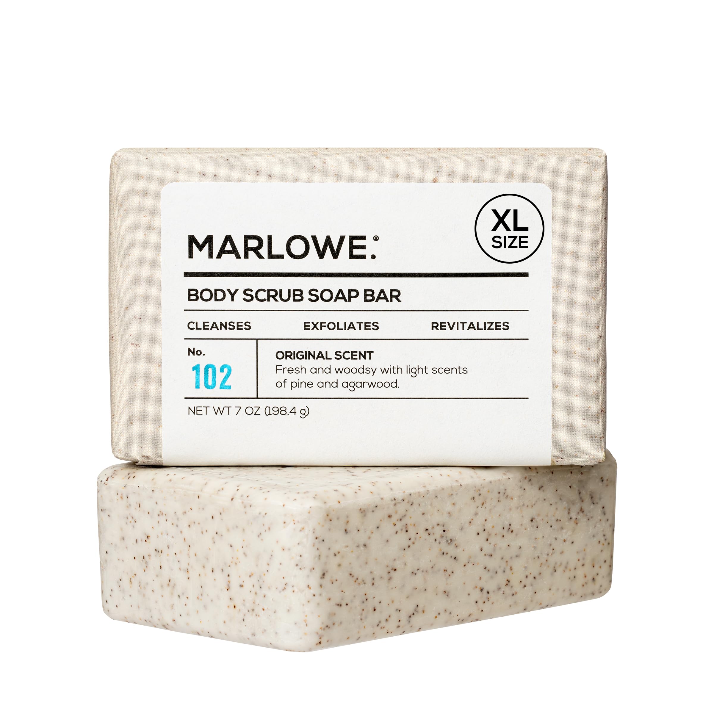 MARLOWE No. 102 barra exfoliante para cuerpo suaviza piel