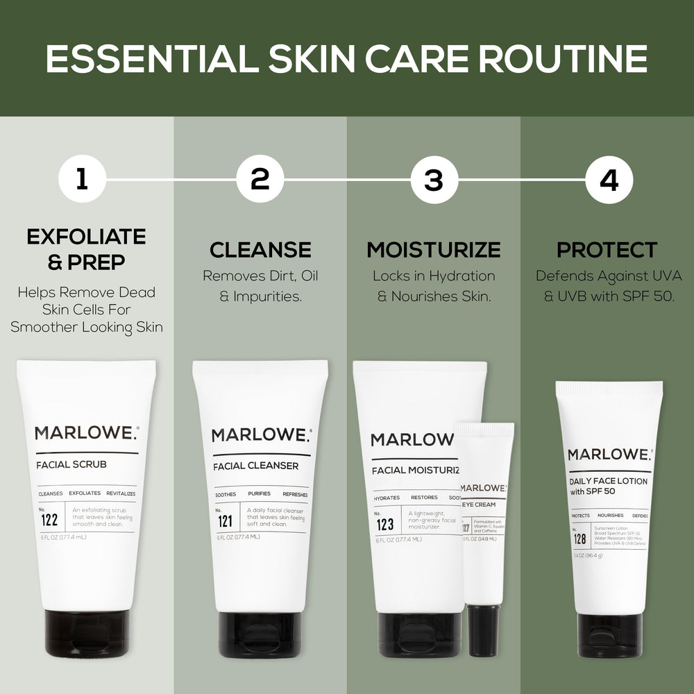 Marlowe No.127 cuidado ocular para hombres, ideal para la rutina matutina.