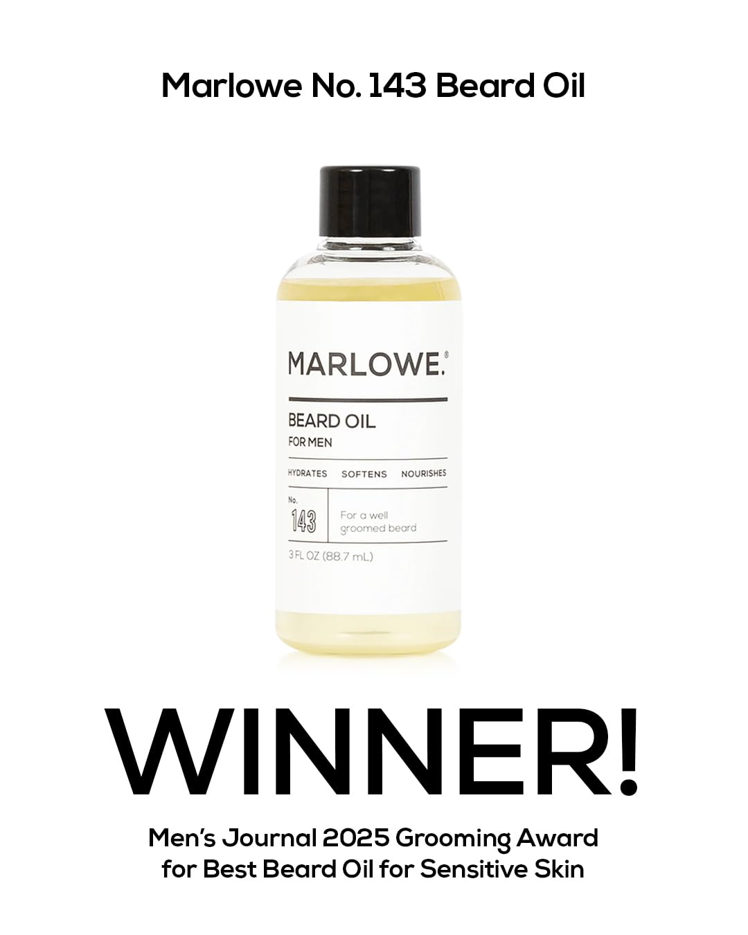 MARLOWE No. 143: textura ligera para barba nutrida
