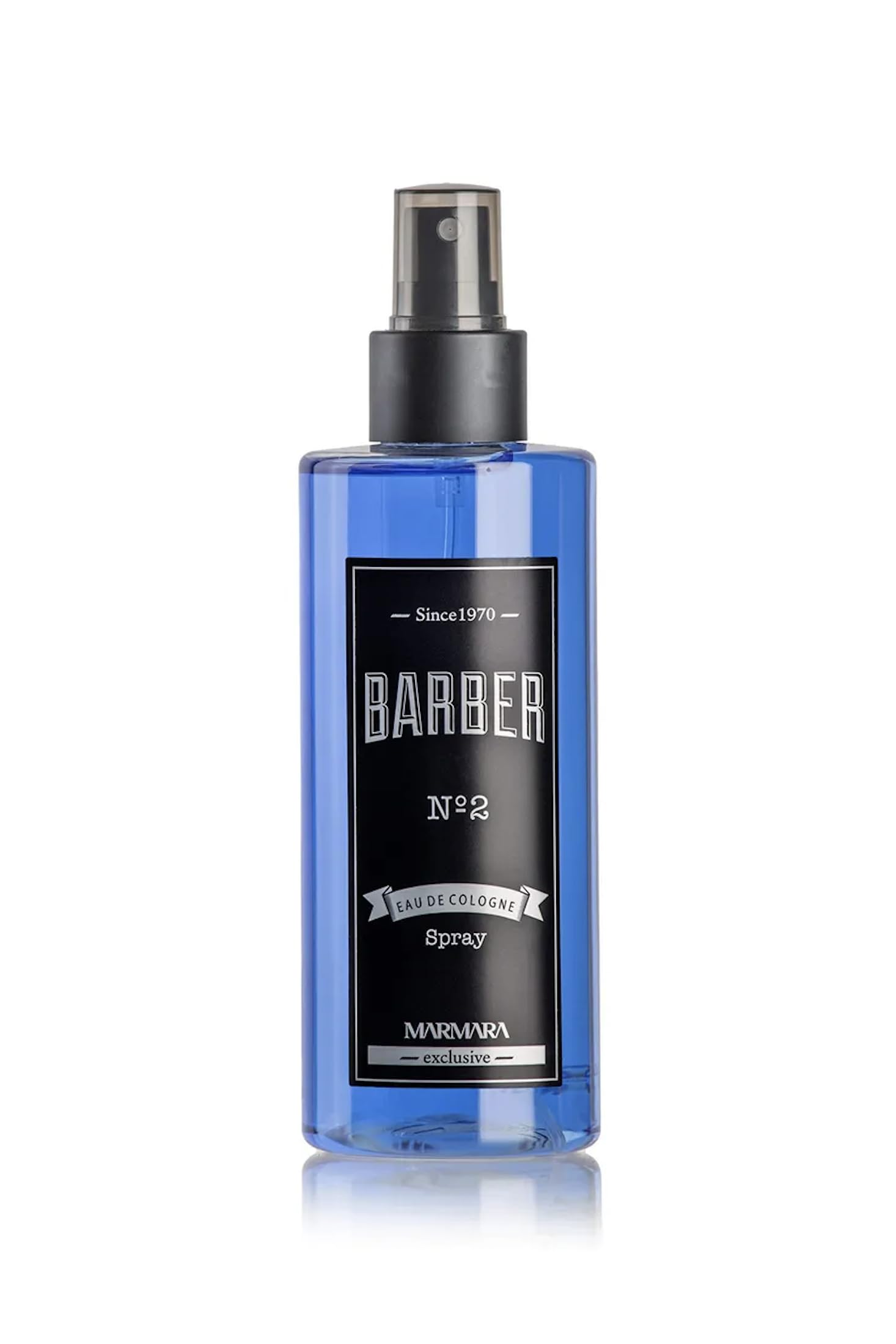 Botella Marmara Barber Aftershave 250ml con diseño elegante y aroma duradero.