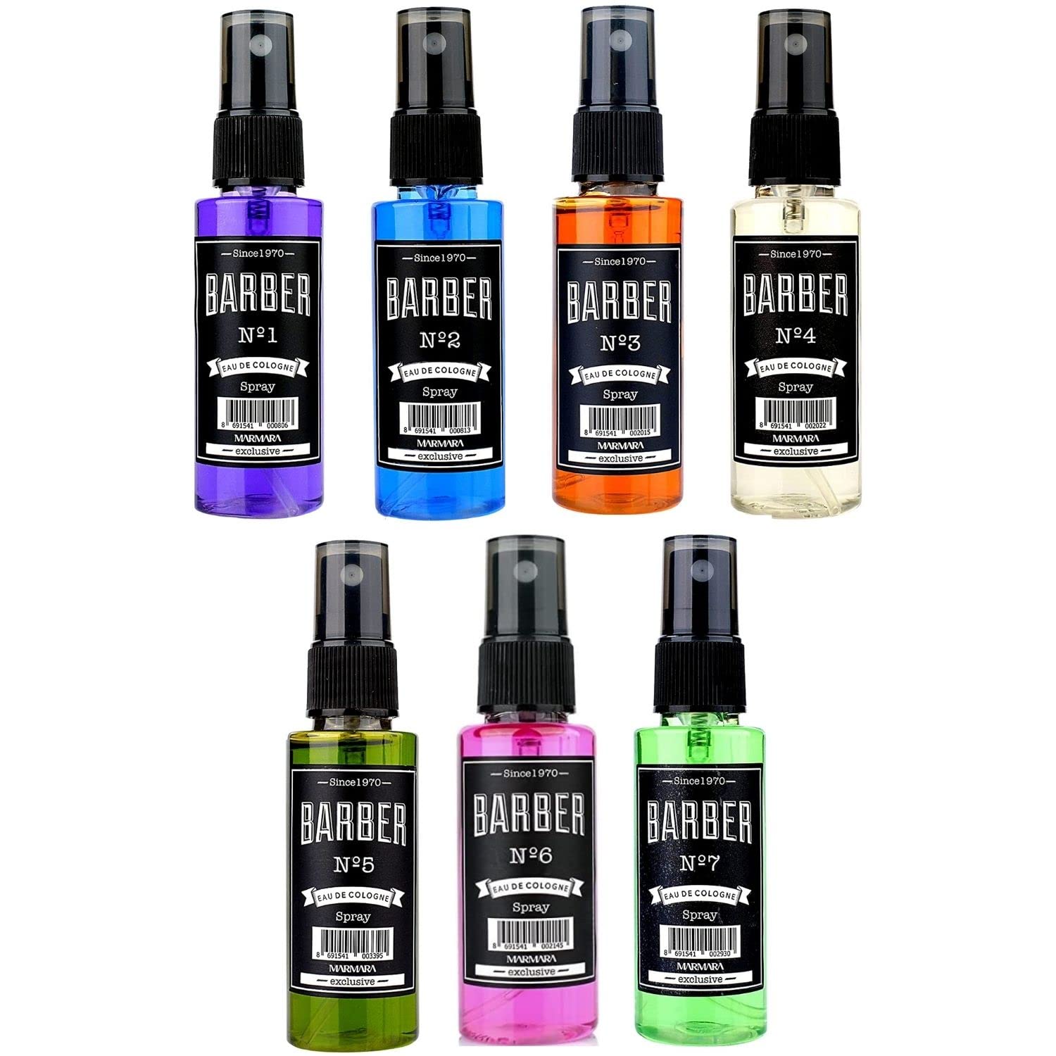 Set viaje Marmara Barber Colonia de 50 ml para viajes y uso diario.