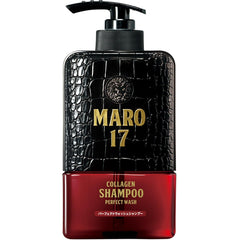 MARO17 champú, botella en primer plano, lavado perfecto para mayor volumen.