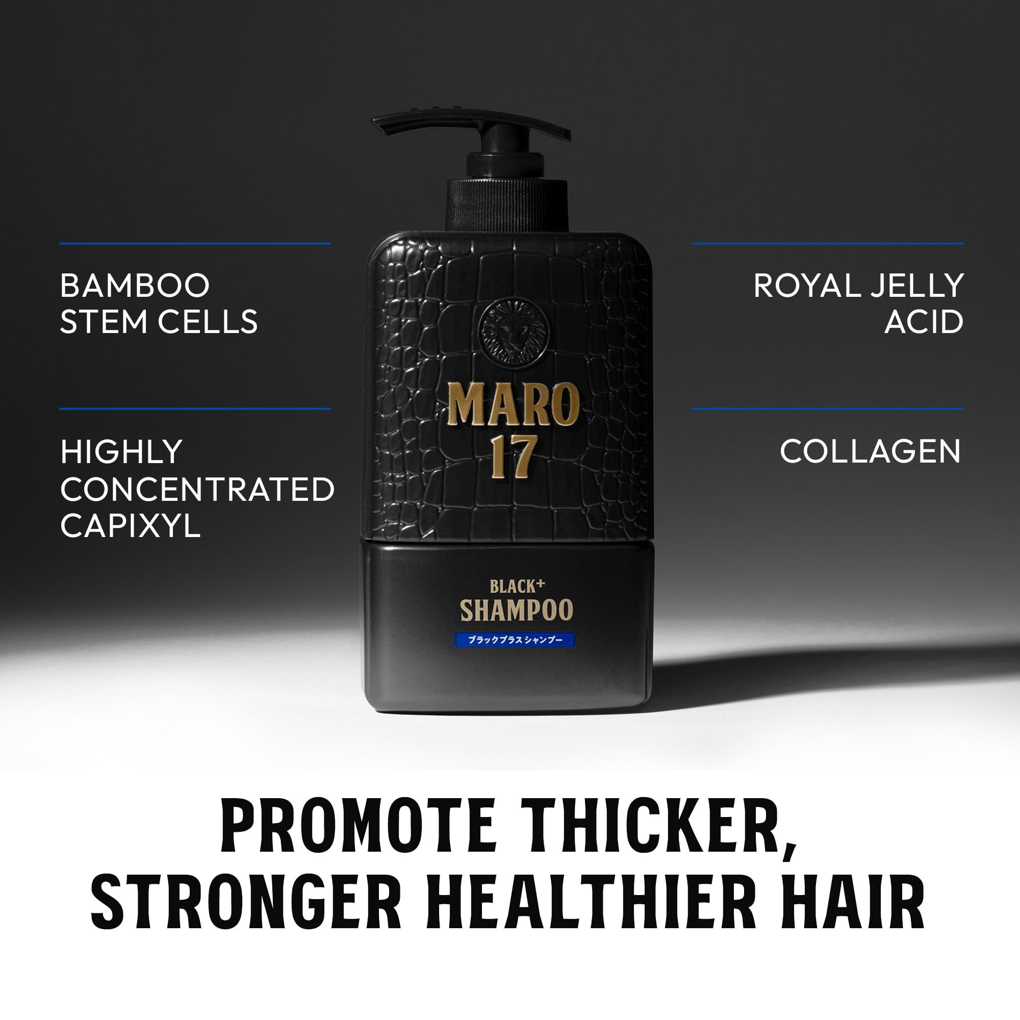 MARO17 Black+ Shampoo – routine capillaire sans irritation du cuir chevelu