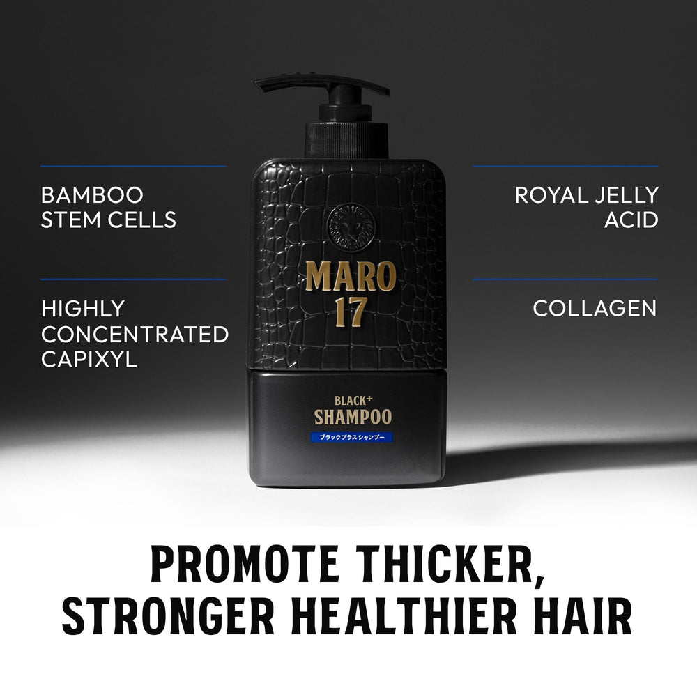 MARO17 Black+ Shampoo – routine capillaire sans irritation du cuir chevelu