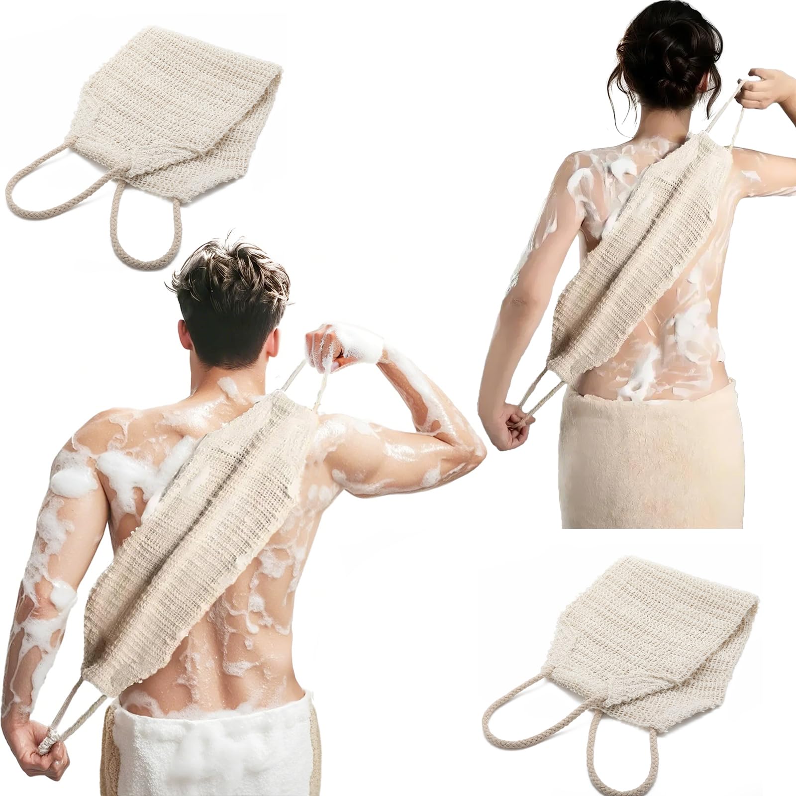 MARRASSA diseño con cuerda para colgar, almacenamiento práctico tras la ducha