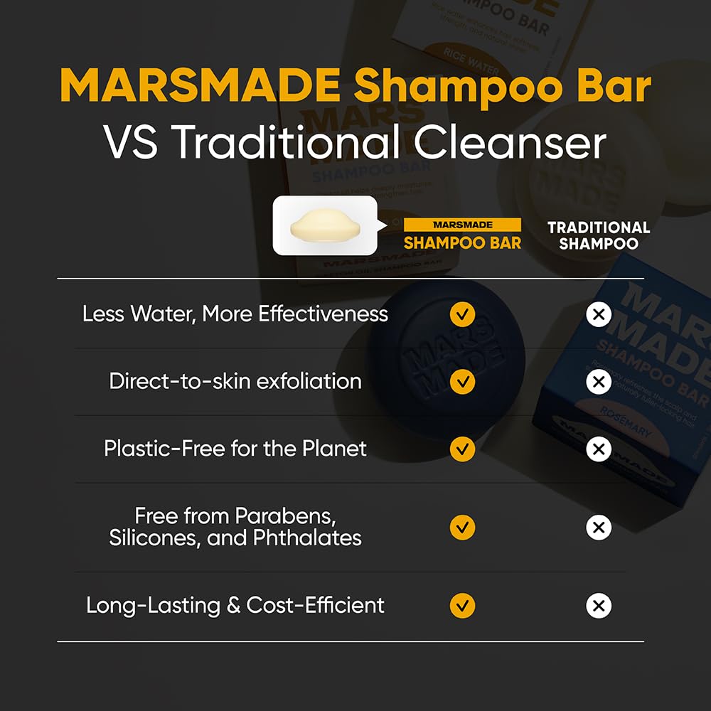 Mars Made barra champú arroz envase sostenible sin plástico